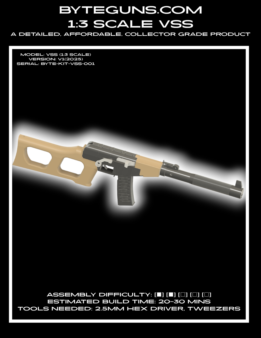 How to assemble your new VSS / VSK Russian sniper 1:3 scale model