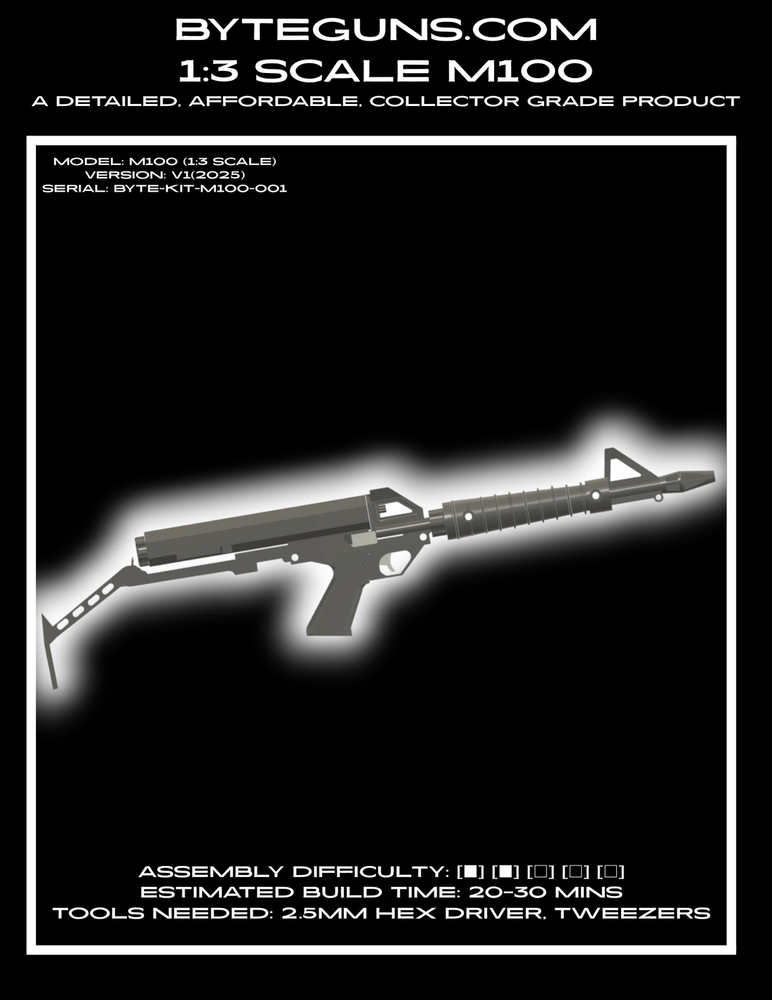 How to build your NEW spaceballs 1:3 scale calico inspired m100 rifle