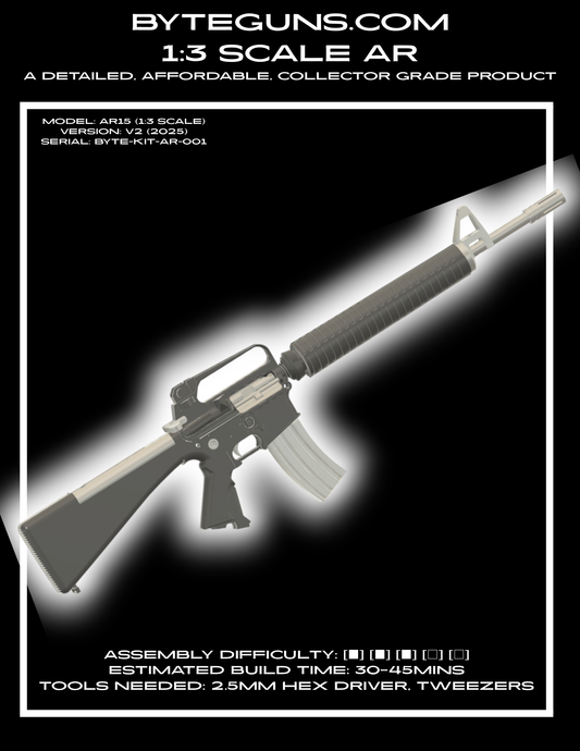 How to assemble and build your NEW ar15 series 1:3 scale rifle