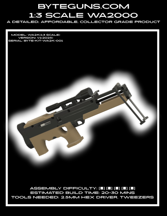 HOW TO BUILD YOUR WA2000 COLD WAR ERA SNIPER RIFLE | 1:3 SCALE