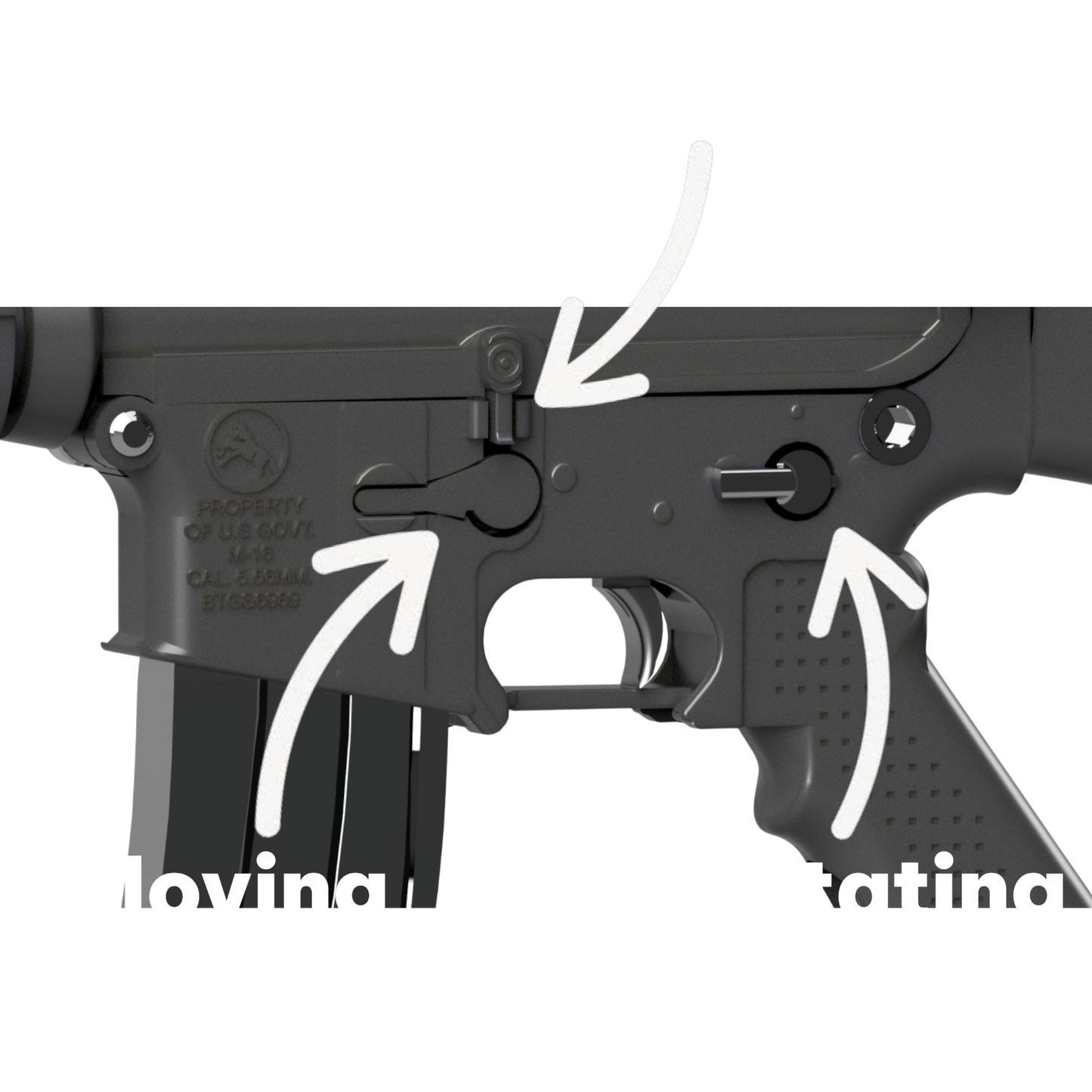 M16 / AR15 Series 1:3 Scale Firearm Kit