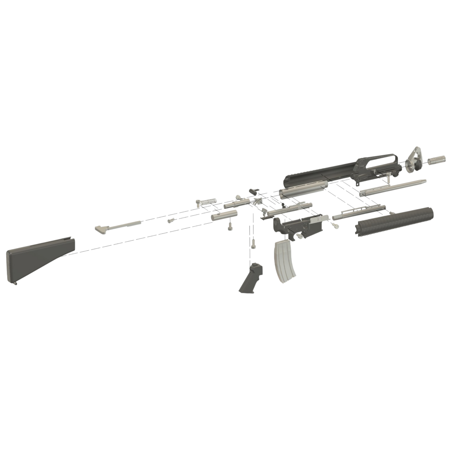 M16 / AR15 Series 1:3 Scale Firearm Kit