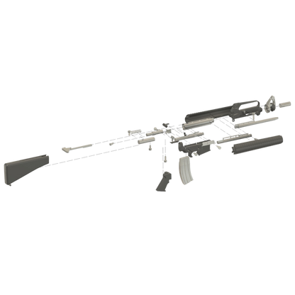 M16 / AR15 Series 1:3 Scale Firearm Kit