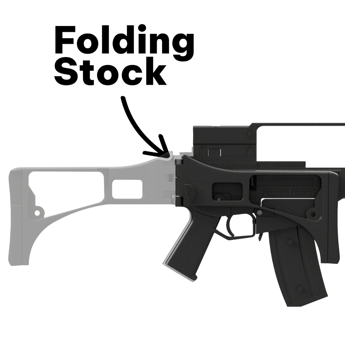 K63G 1:3 Scale Gun Kit - High Detail & Moving Parts!